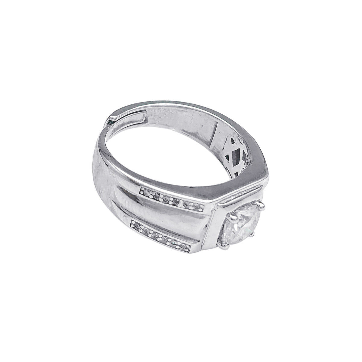 057LV Men's Solitare Ring