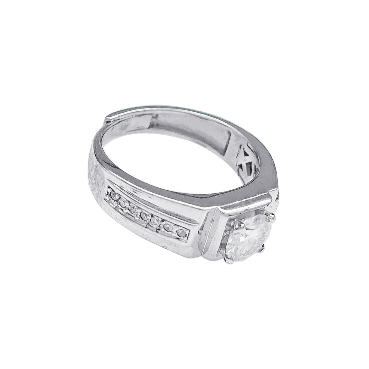 058LV Solitare Bond Ring