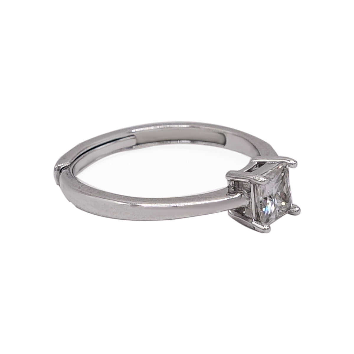 167LV Moissanite Princess Cut Engagement Ring