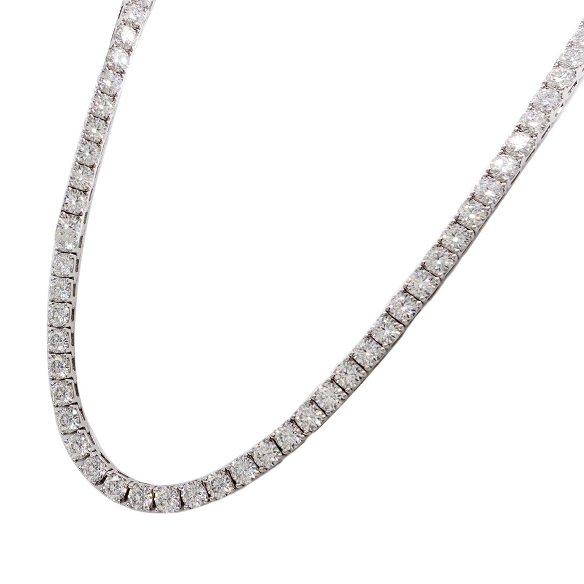 190LV Moissanite Tennis Necklace