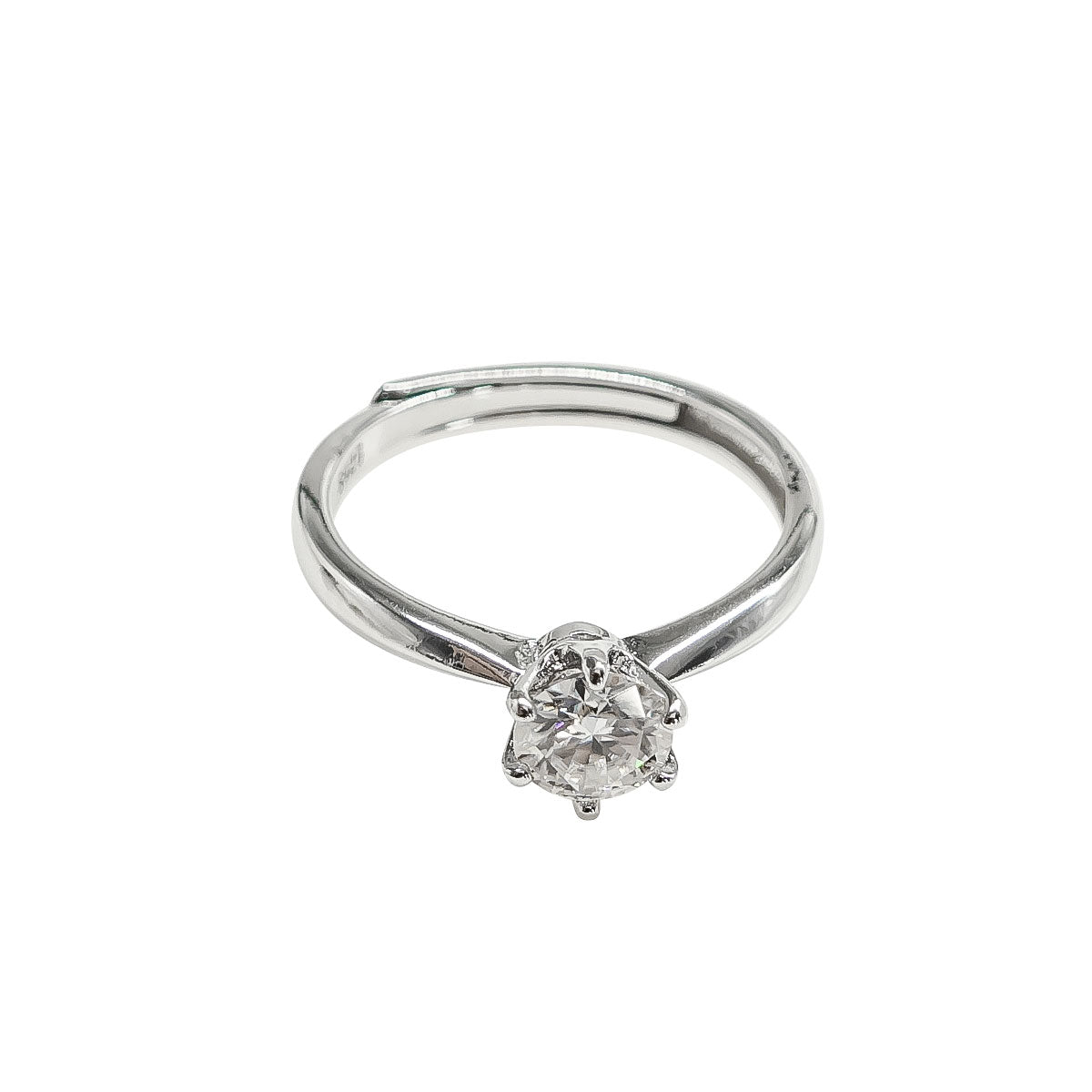 206LV Solitaire Mossanite Stone Ring