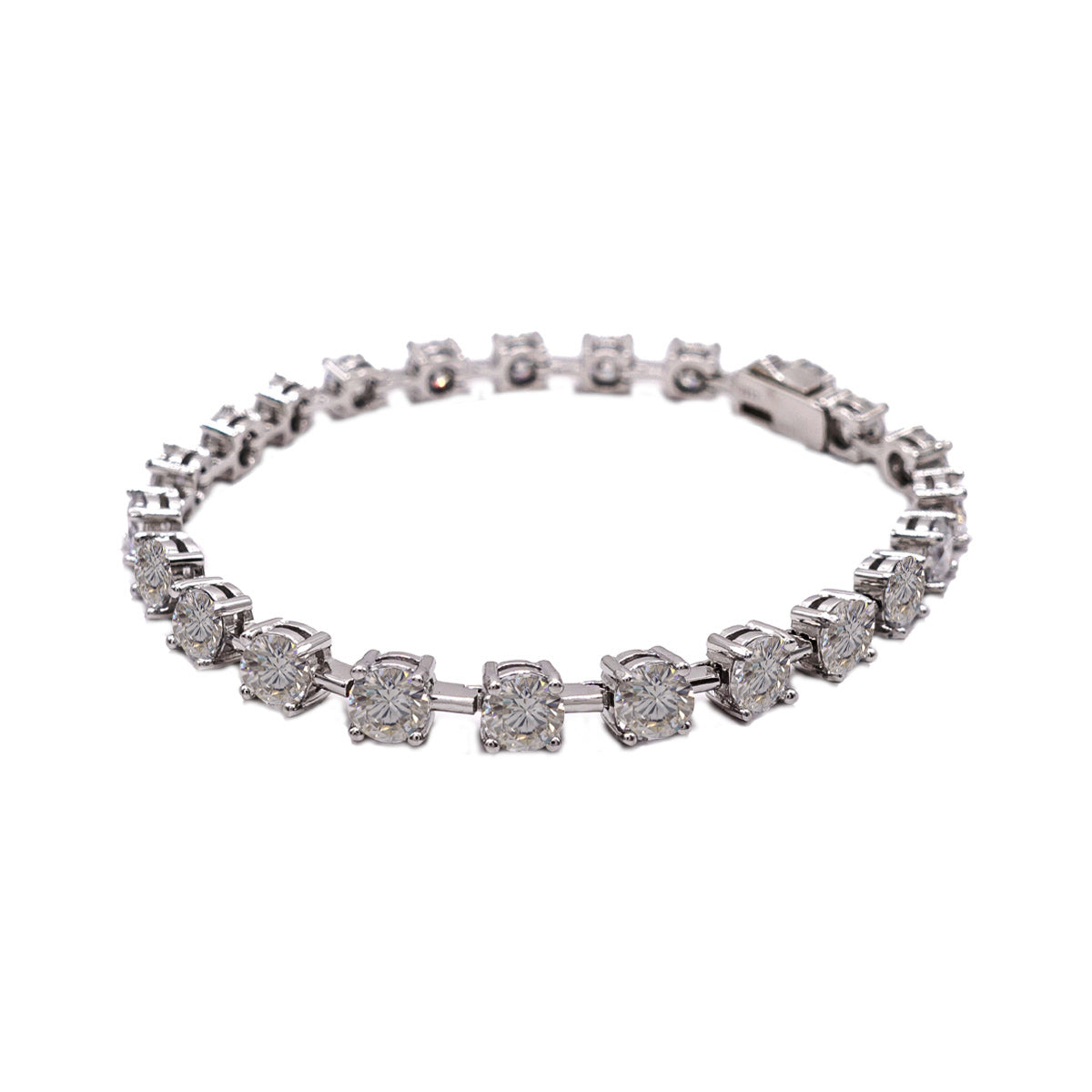 334LV Moissanite Round Tennis Bracelet