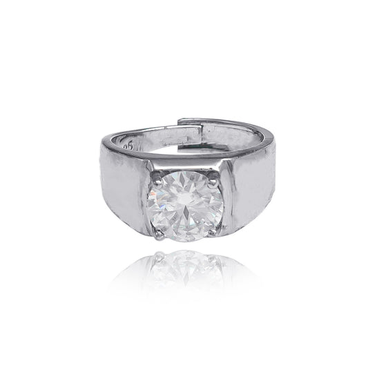 055LV Round Bond Solitaire Ring