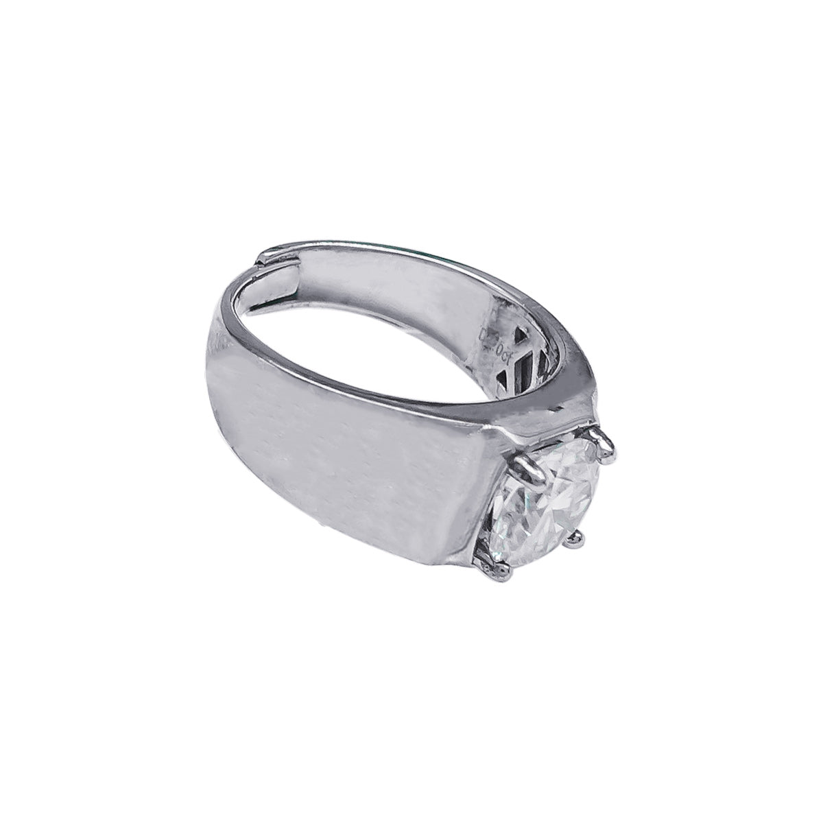 055LV Round Bond Solitaire Ring