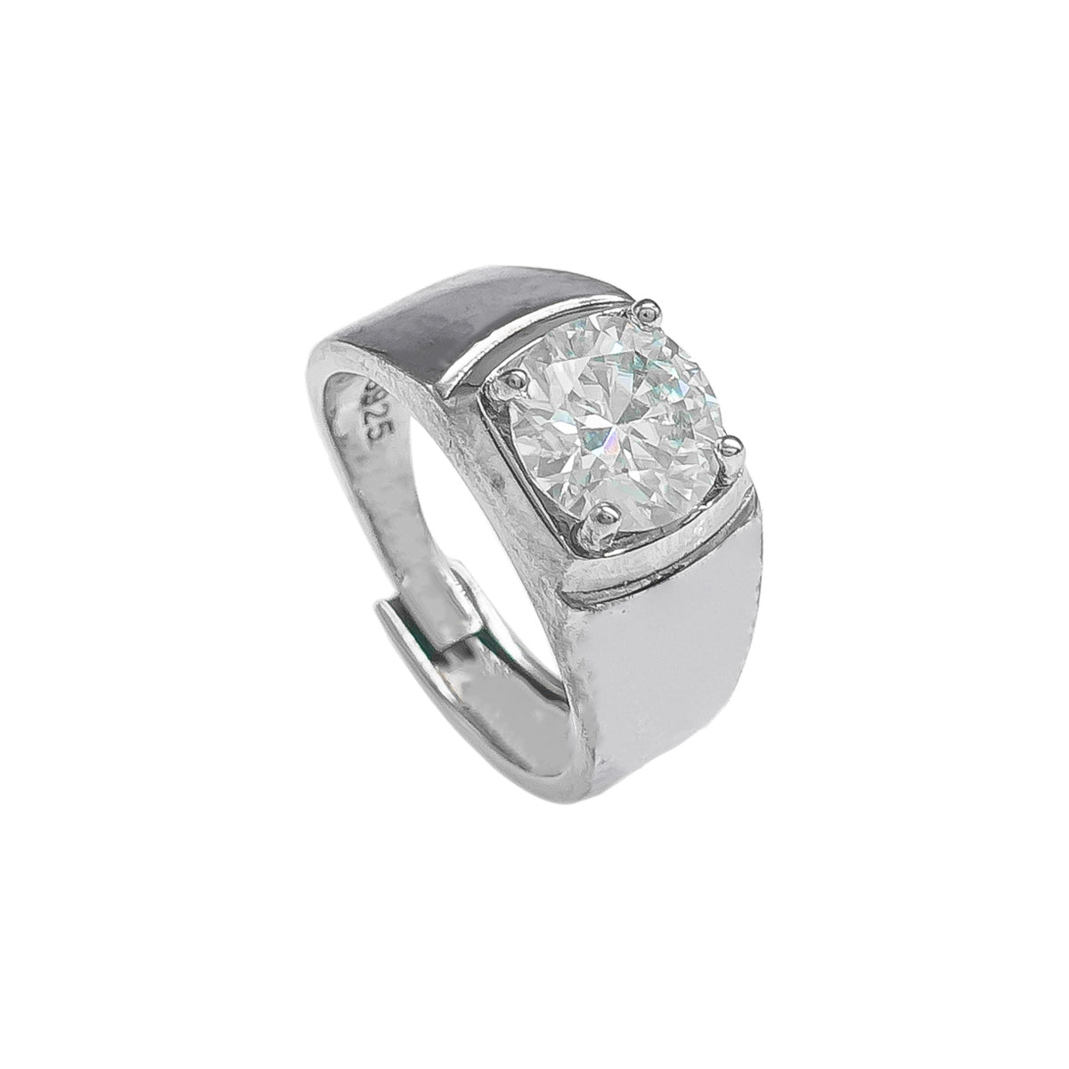 055LV Round Bond Solitaire Ring