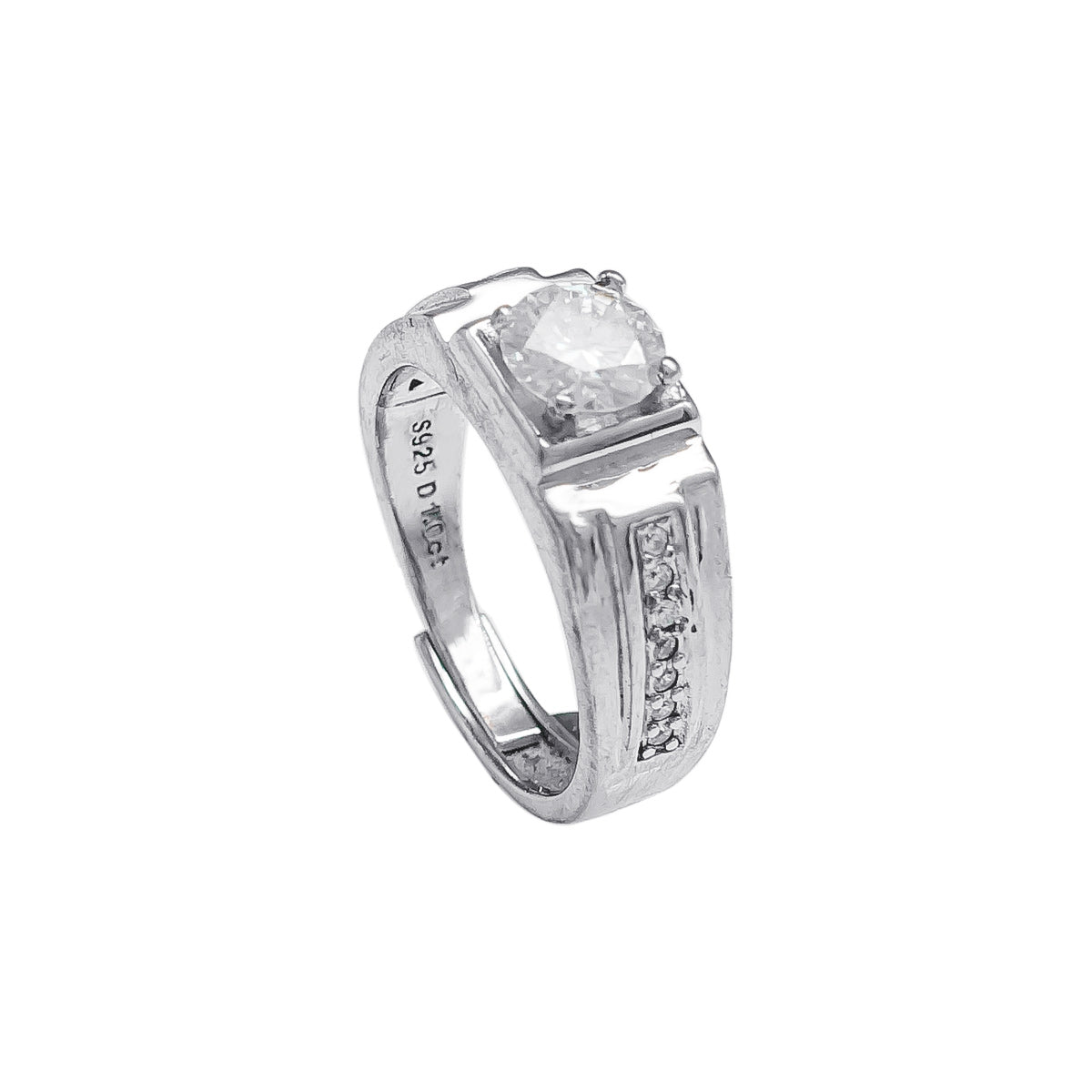 058LV  Solitare Bond Ring