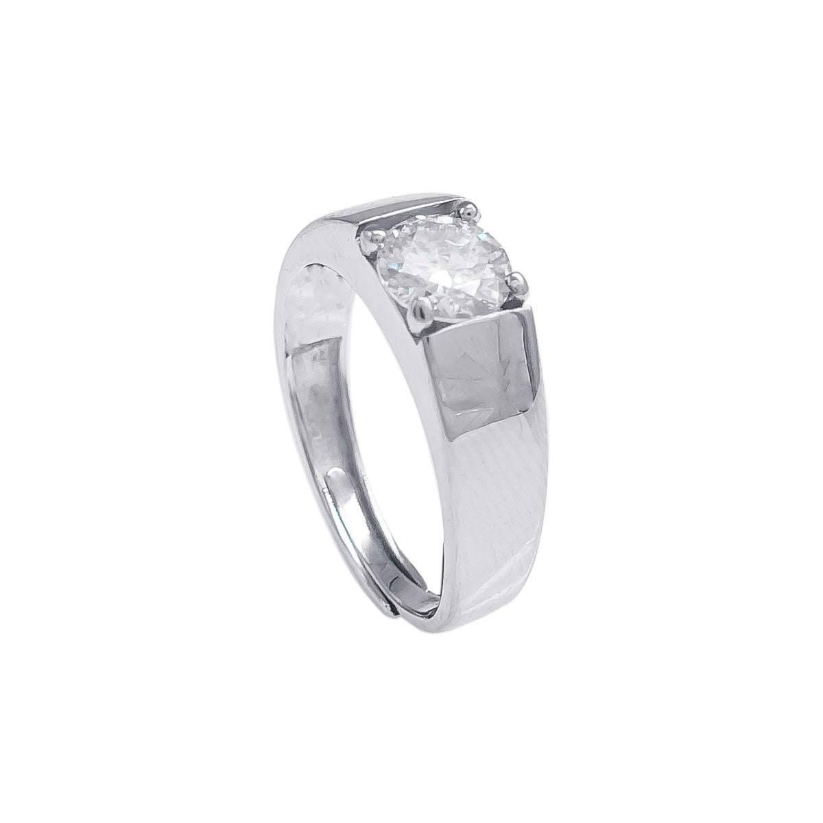 115LV Moissanite Round Cut Solitare Ring