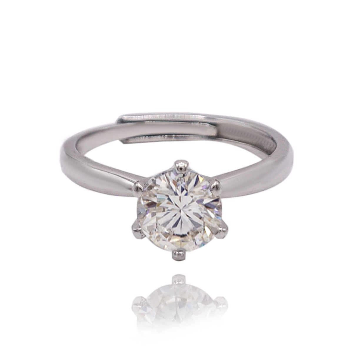148LV Round Cut Solitaire Engagement Ring