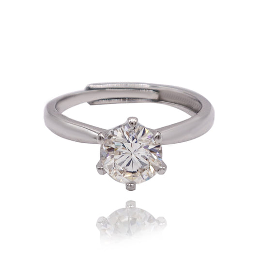 148LV Round Cut Solitaire Engagement Ring