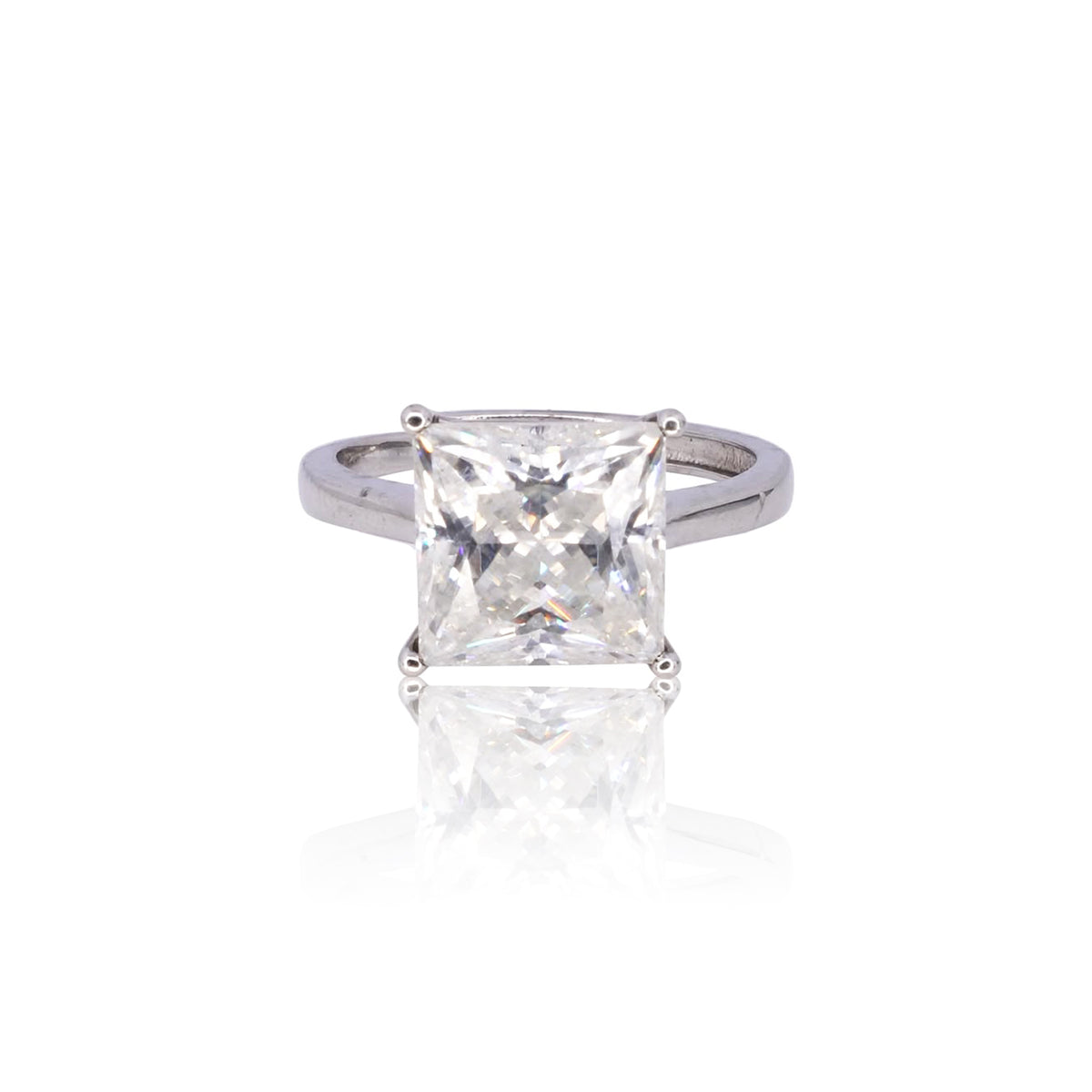 5 ct Princess-Cut Solitaire Moissanite Ring 170LV