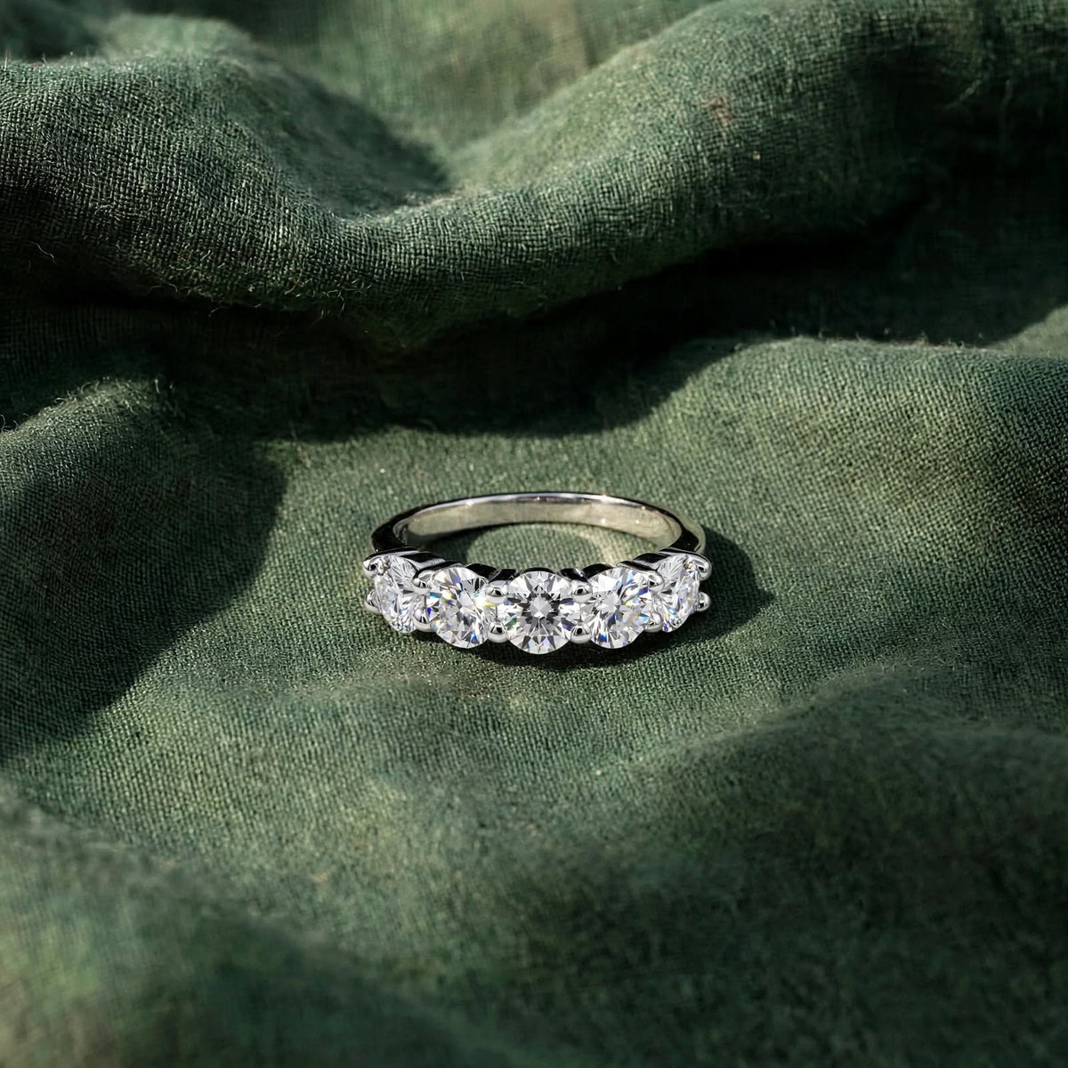 The Quintet Five-Stone Moissanite Ring 181LV7