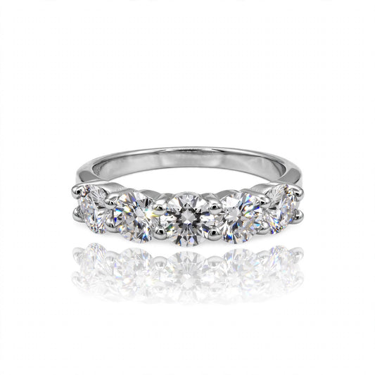 The Quintet Five-Stone Moissanite Ring 181LV7