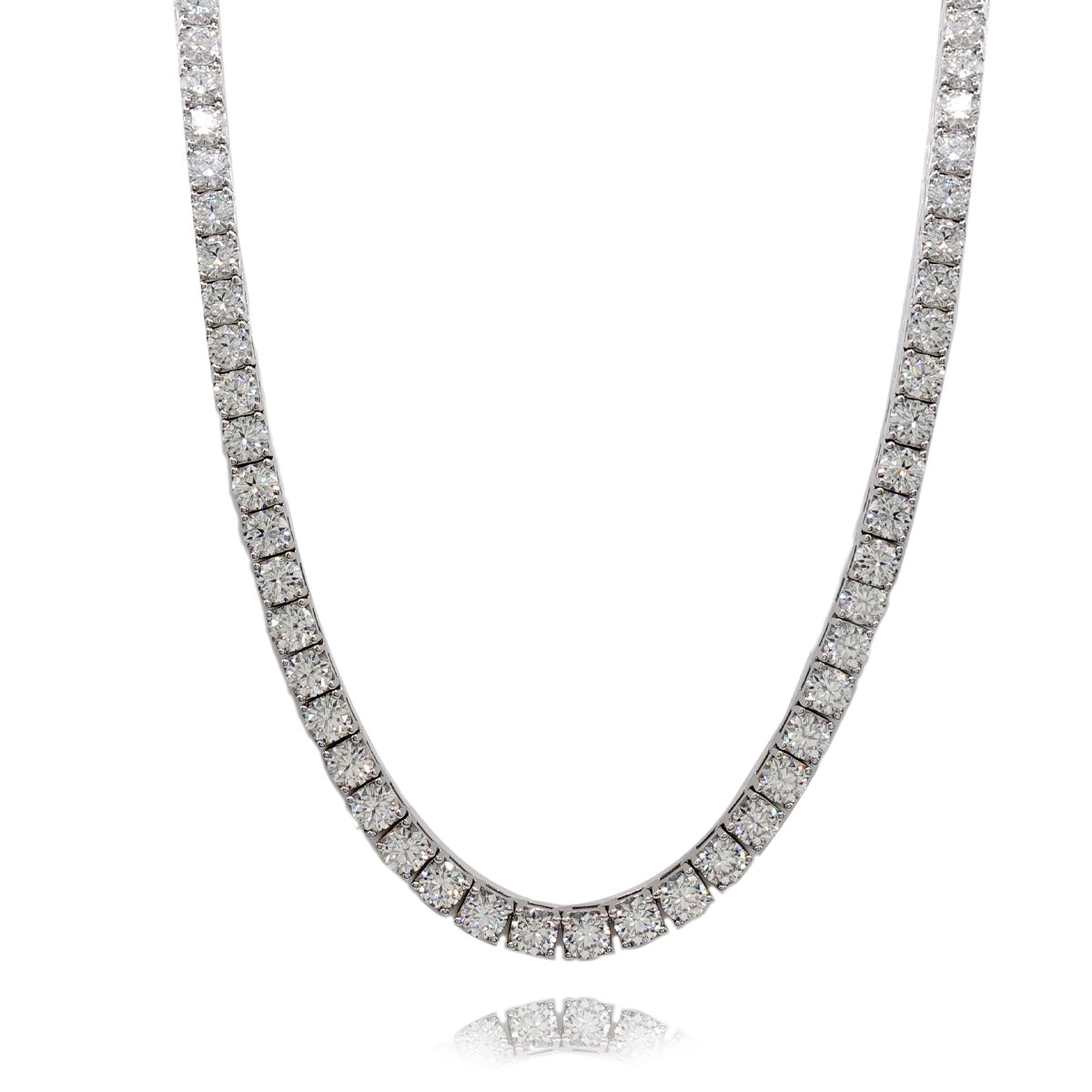 190LV Moissanite Tennis Necklace