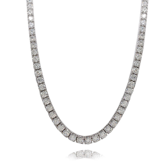 190LV Moissanite Tennis Necklace