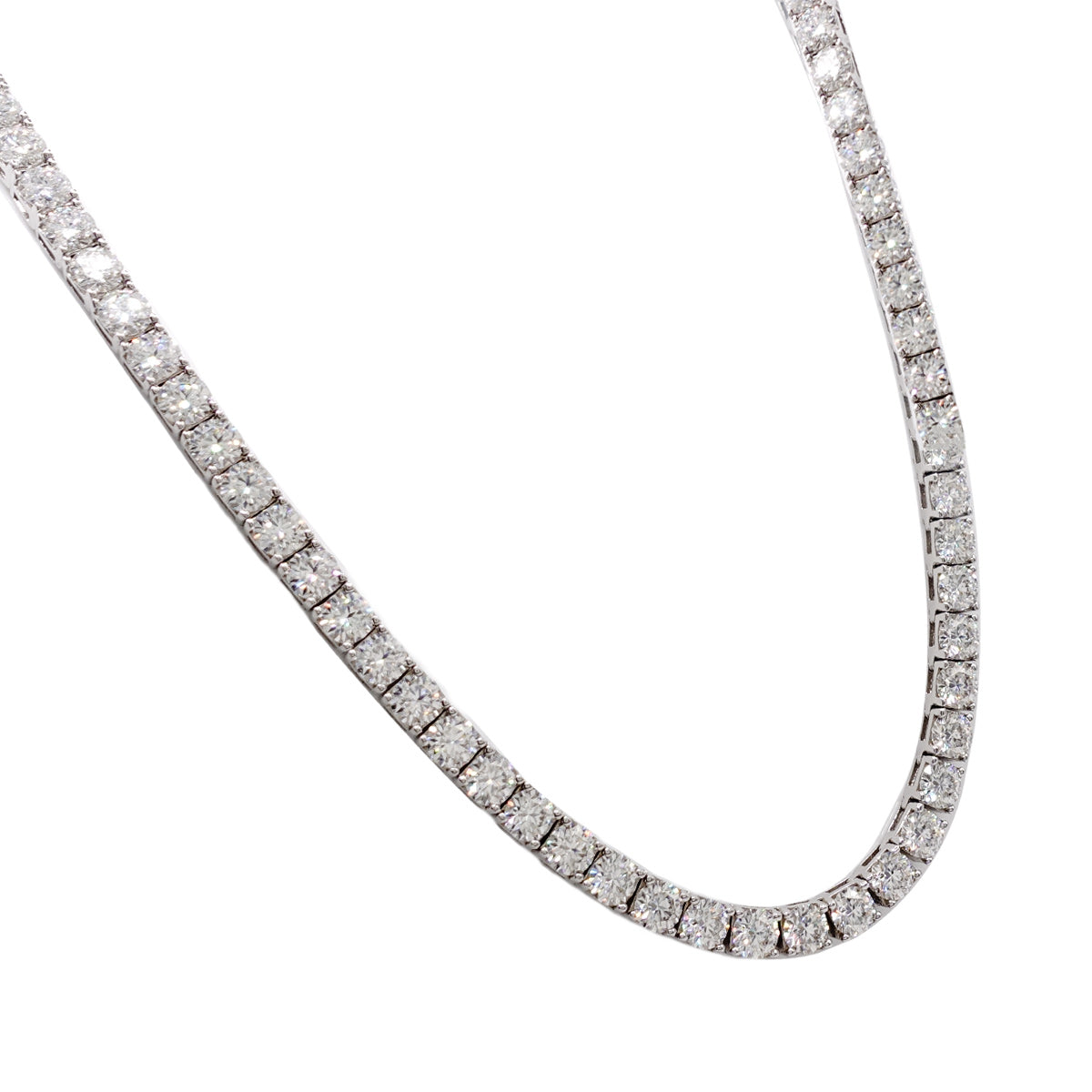 190LV Moissanite Tennis Necklace