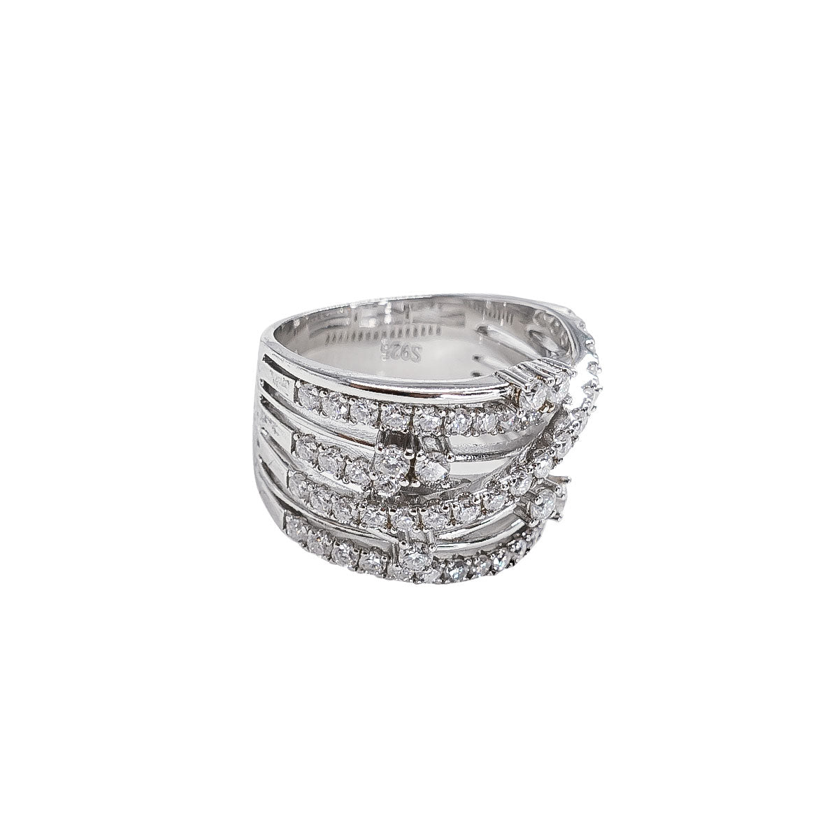 197LV Entwined Full Stone Ring