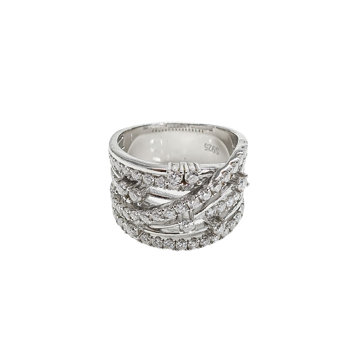 197LV Entwined Full Stone Ring