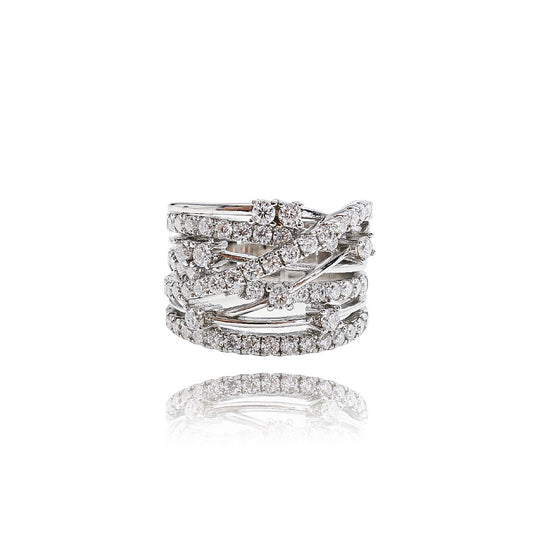 197LV Entwined Full Stone Ring