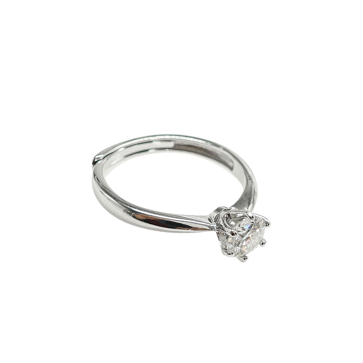 206LV Solitaire Mossanite Stone Ring