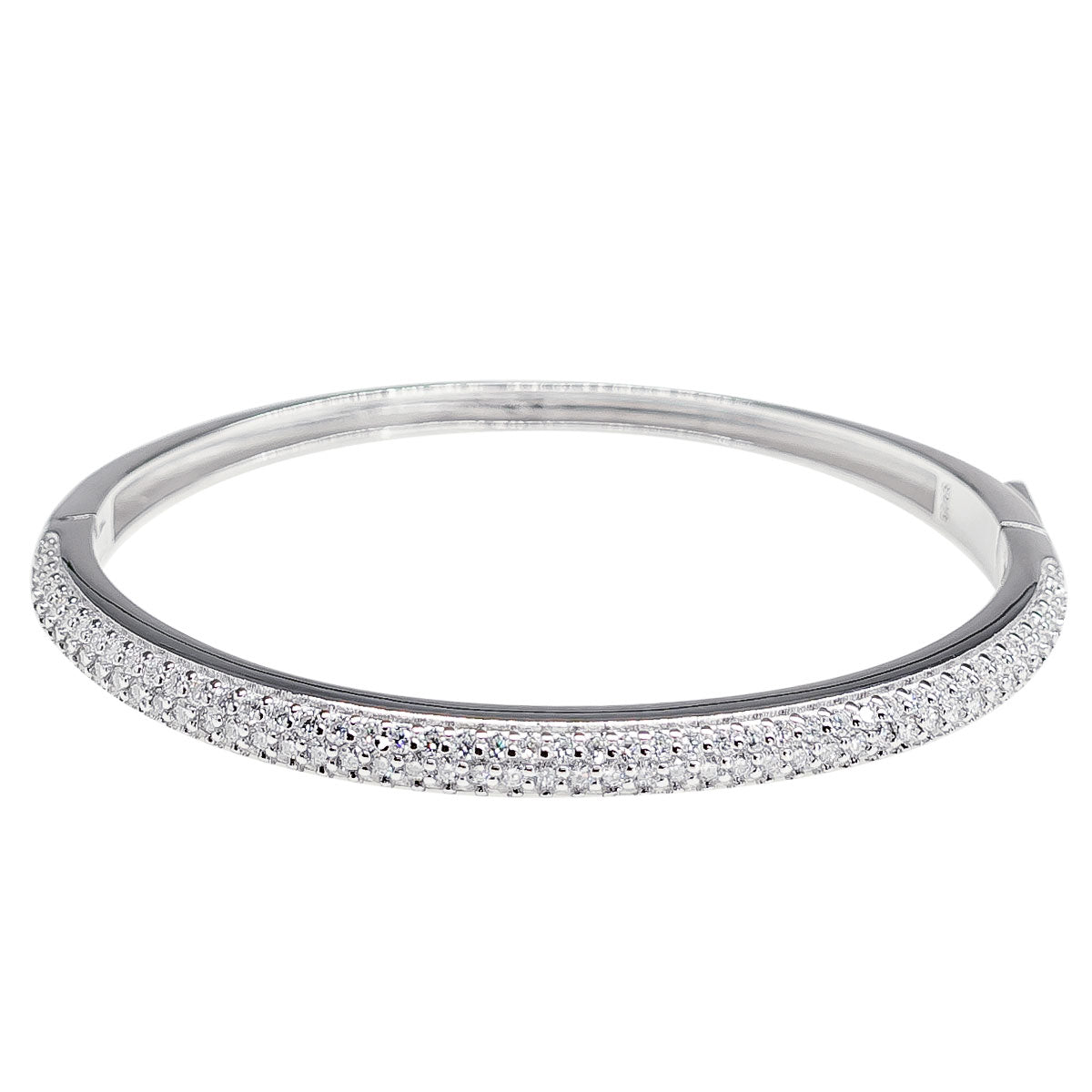 257LV Round Half Eternity Bangle