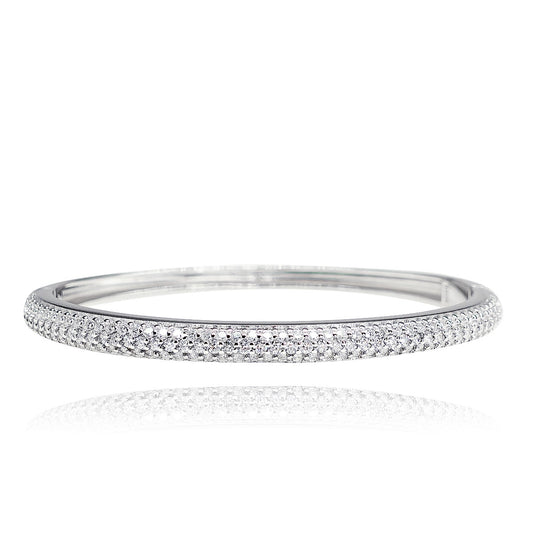 257LV Round Half Eternity Bangle