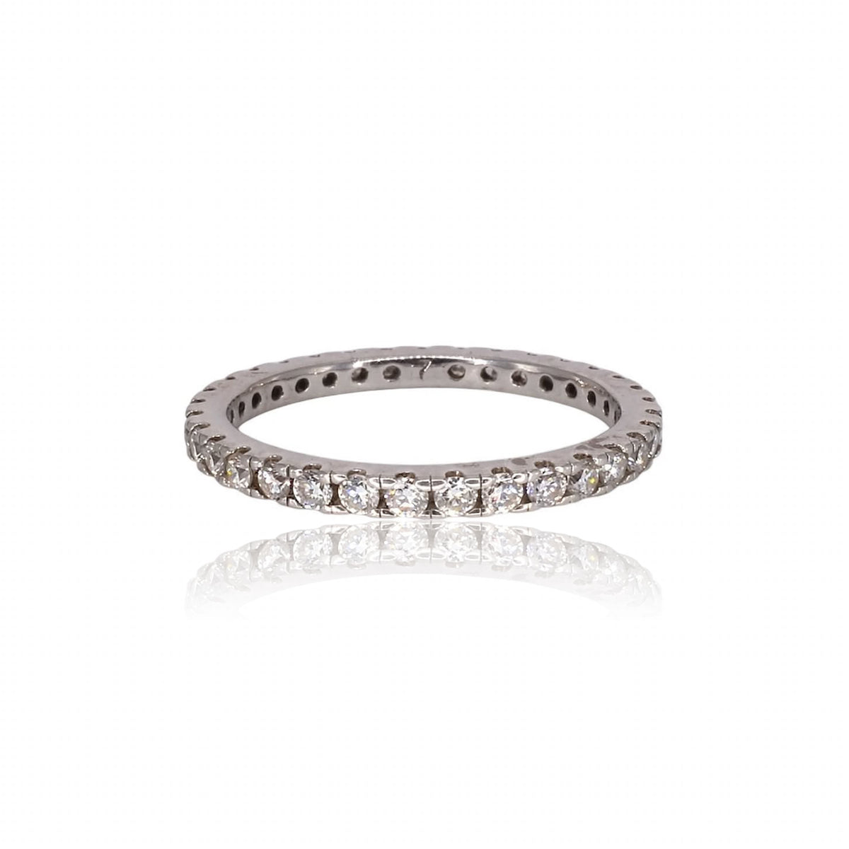 Full Eternity Round Moissanite Ring 276LV