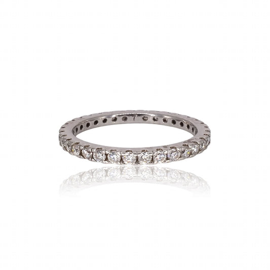 Full Eternity Round Moissanite Ring 276LV
