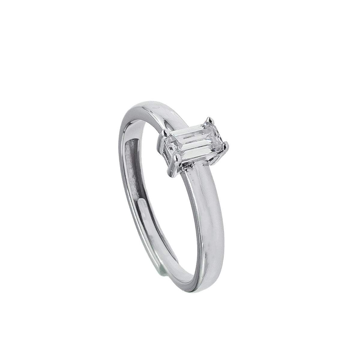 300LV Emerald Cut Ring 3.5mm