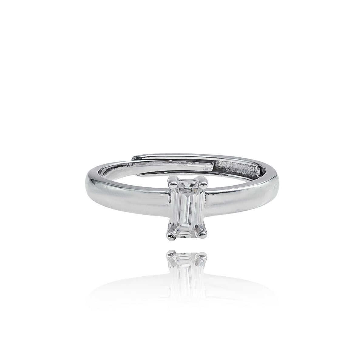 300LV Emerald Cut Ring 3.5mm