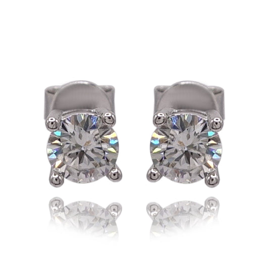 323LV Moissanite Lab-Grown Stud Earrings