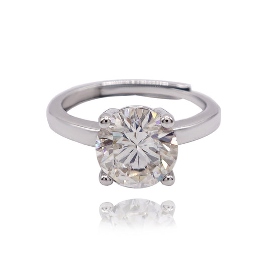 330LV Round Cut Lab Grown Engagement Ring