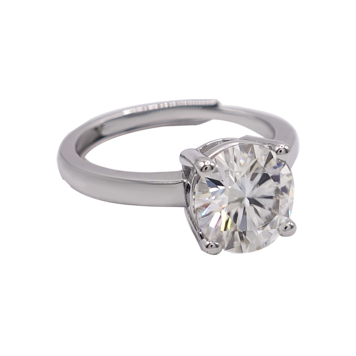 330LV Round Cut Lab Grown Engagement Ring