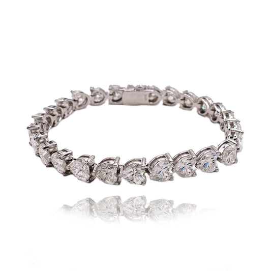 333LV Tennis Heart Bracelet