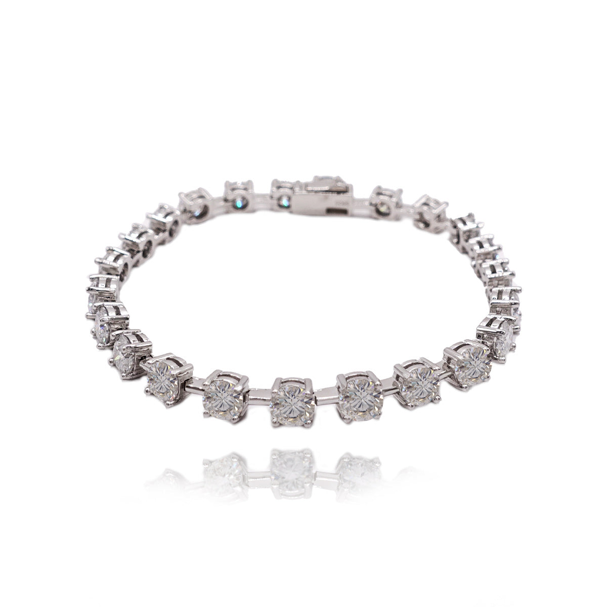 334LV Moissanite Round Tennis Bracelet