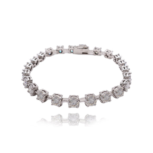 334LV Moissanite Round Tennis Bracelet