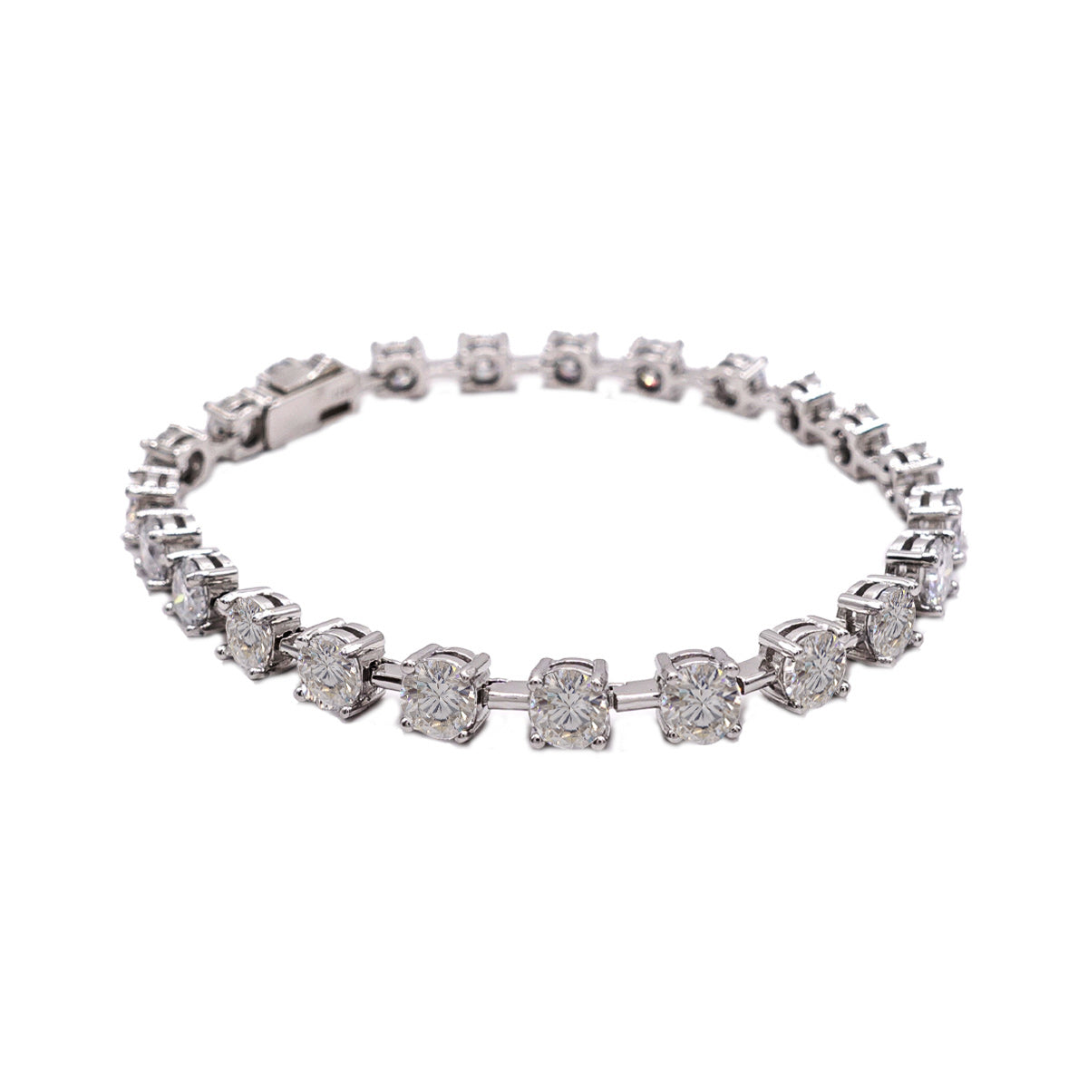 334LV Moissanite Round Tennis Bracelet