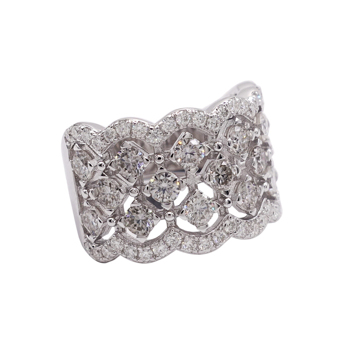 338LV Round Cut Bridal Engagement Ring