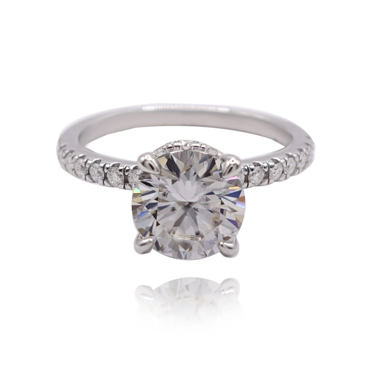 350LV Solitare Round Cut Engagement Ring