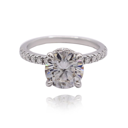 350LV Solitare Round Cut Engagement Ring