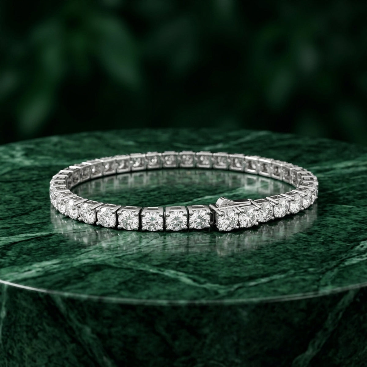 Gilded Pear Moissanite Link Bracelet 399LV