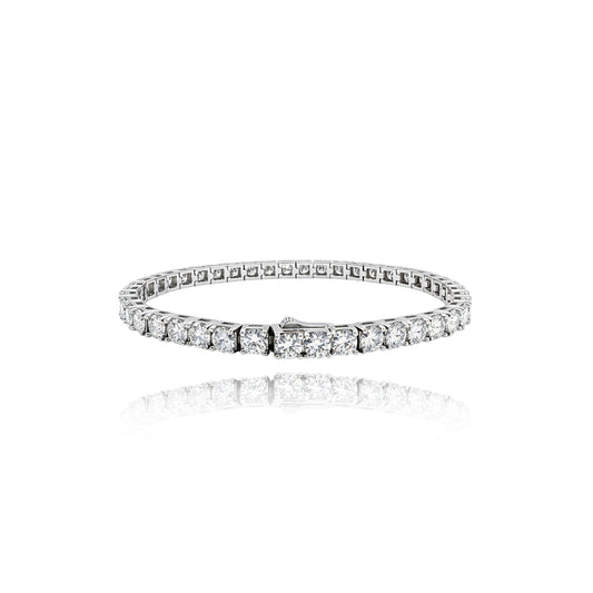 Gilded Pear Moissanite Link Bracelet 399LV