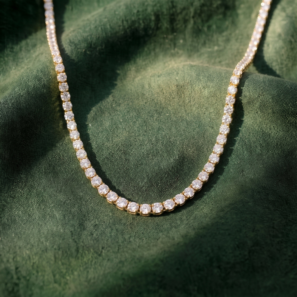 Full-Eternity Tennis Chain Necklace 411LV18