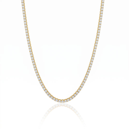 Full-Eternity Tennis Chain Necklace 411LV18