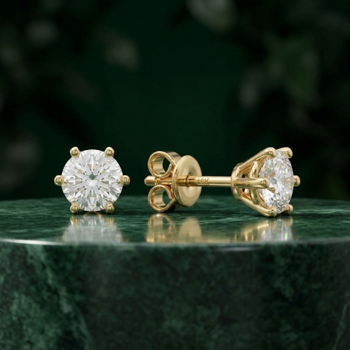 Textured Gold Flower Earrings with Pearl Drop Finish 415LV