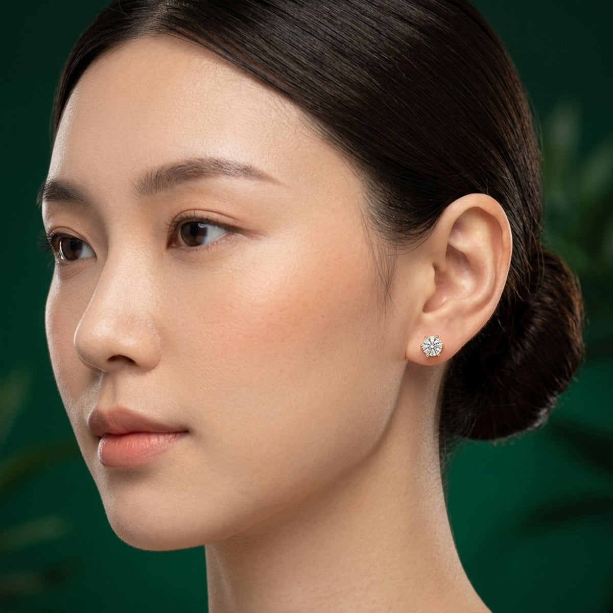 Textured Gold Flower Earrings with Pearl Drop Finish 415LV