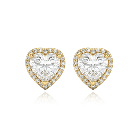 Sweetheart Radiance Yellow Gold Earrings 433LV
