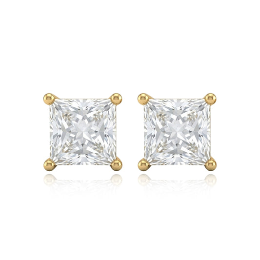 Gilded Vertex Yellow Gold Studs 442LV