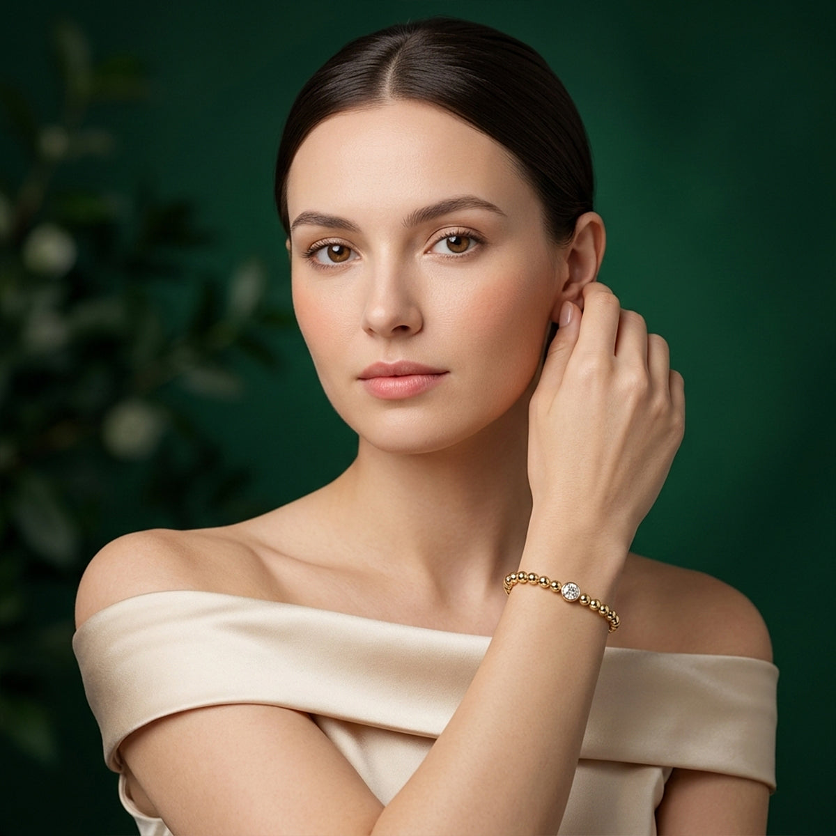 464LV Celeste Gold Bracelet