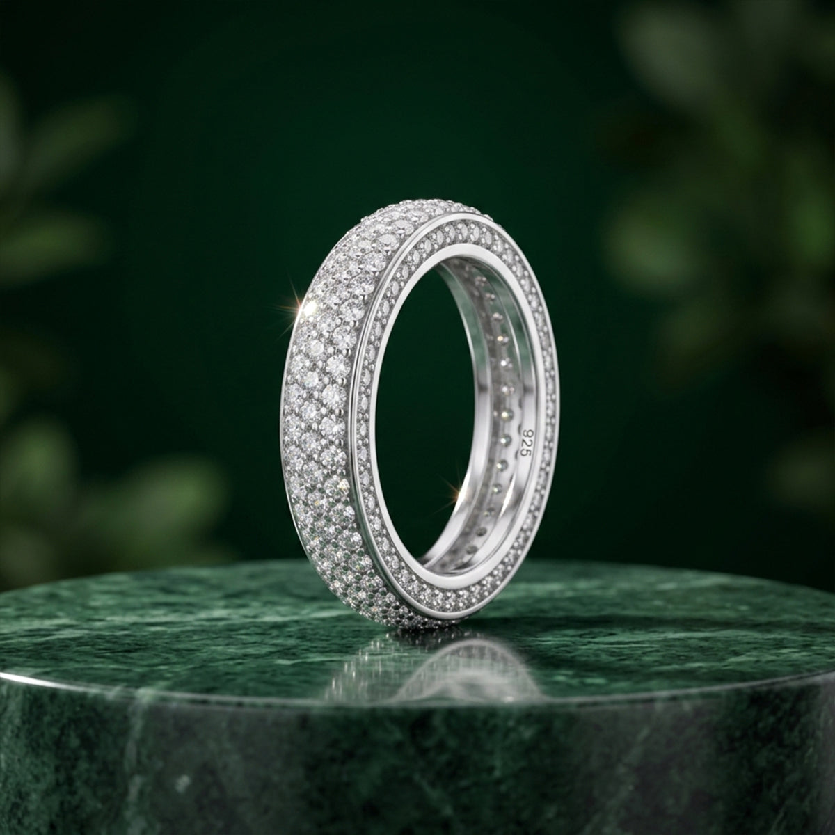 479LV Double Row Full Eternity Ring