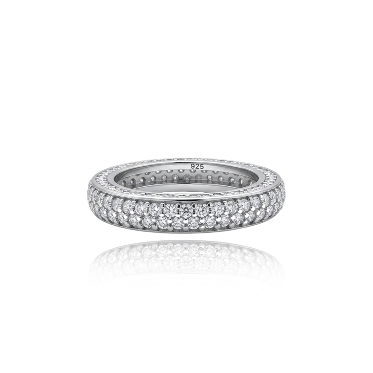479LV Double Row Full Eternity Ring